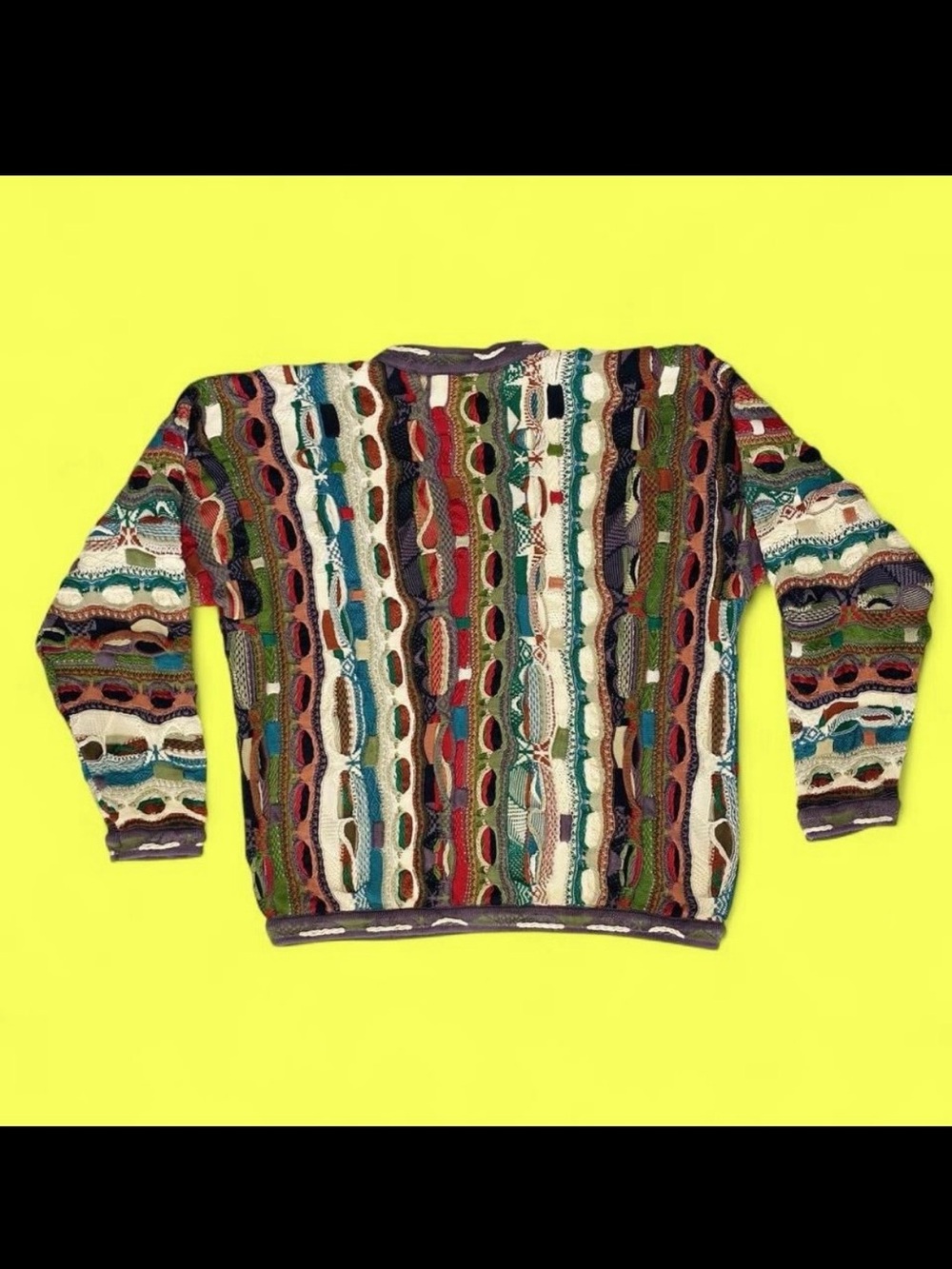 COOGI Men's Textured Cable Knit Sweater XL practically new - Picture 3 of 6
